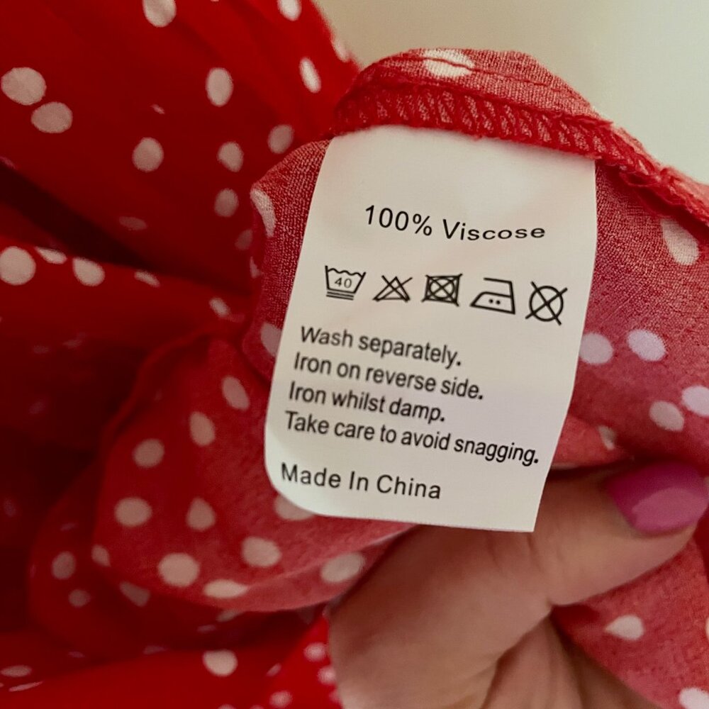Emily Daniels Red polka dot dress - Picture 9 of 12